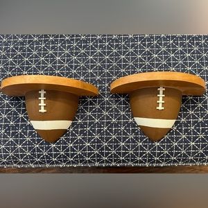 Set of 2 football shelves super cute and like new